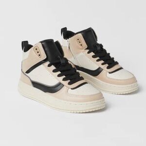 Zara kids contrasting high top sneakers size EUR 37